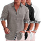 2023 Summer Gentleman Paneled Casual Buttons Pocket Blouse