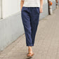 Buy 2 Free Shipping-Linen-cotton women's large size loose pants