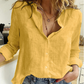 2023 New Hot Sale-Ladies Loose Casual Long Sleeve Linen Shirt