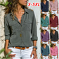 Autumn and winter new women's lapel long-sleeved shirt