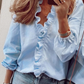 2023 New Long Sleeve Ruffle Blouse