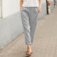 Buy 2 Free Shipping-Linen-cotton women's large size loose pants